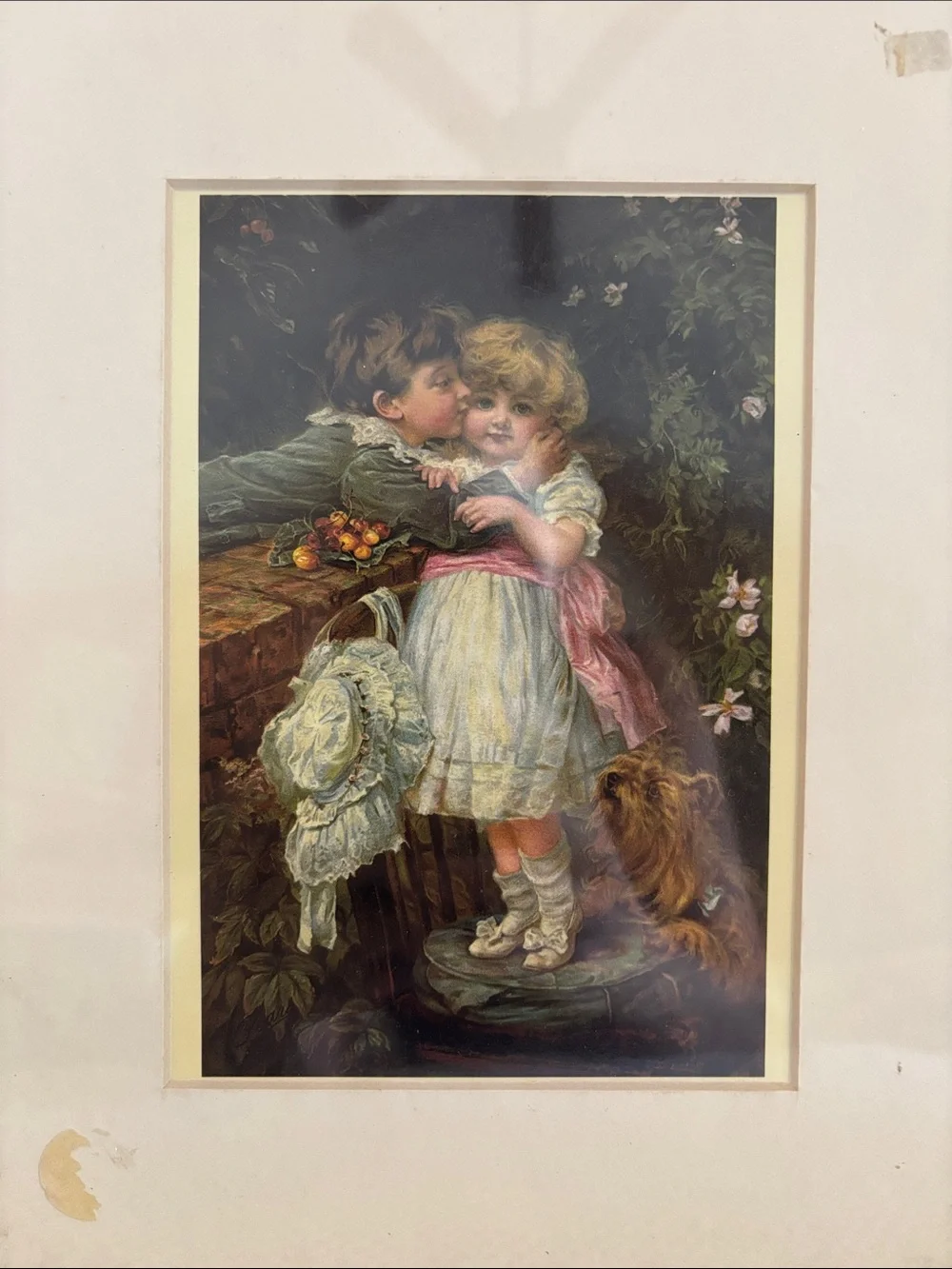 Frederick Morgan Over the Garden Wall Art Print A Pears Soap Ad 1910 Matted 8x10